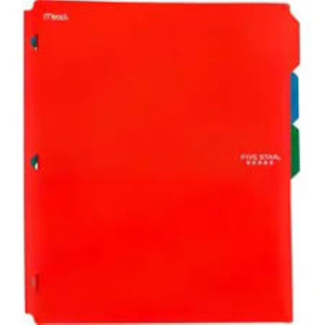 PENTA 5PKT FOLDER RED CY1688